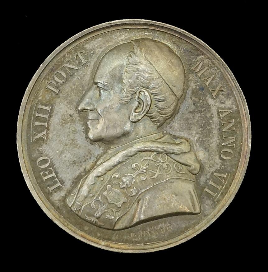 Medaille Papst Leo XIII z. gold. Priester - Jubiläum