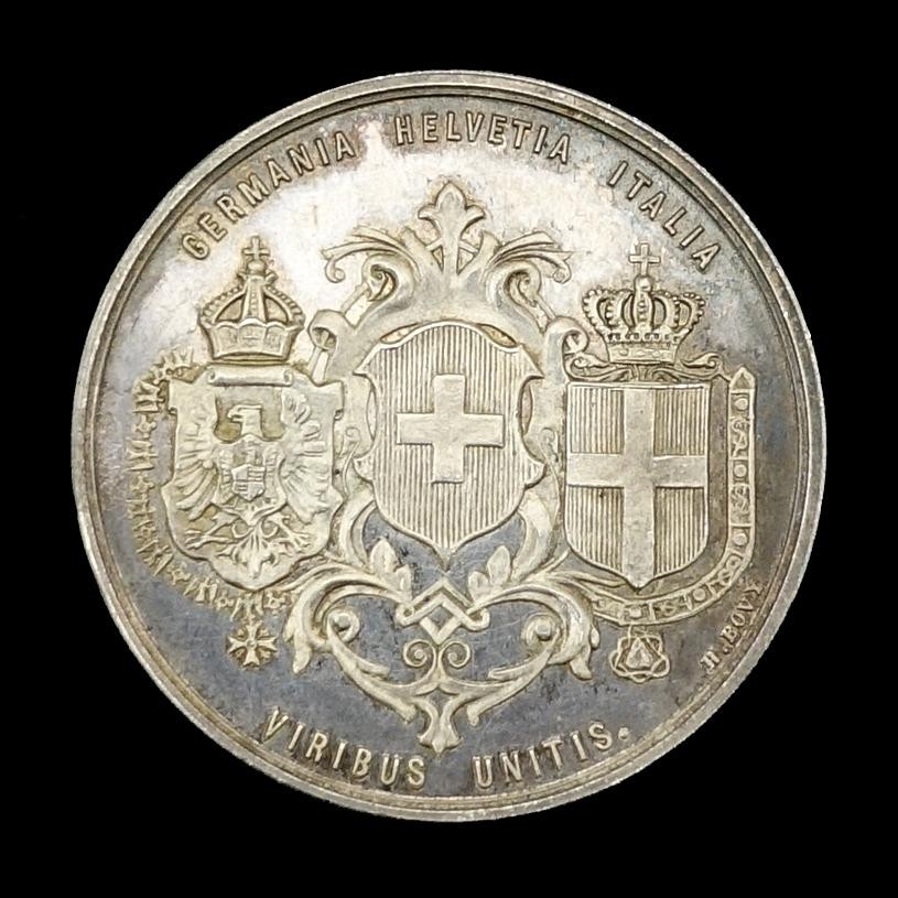 Medaille Tunneldurchschlag d. Gotthardbahn