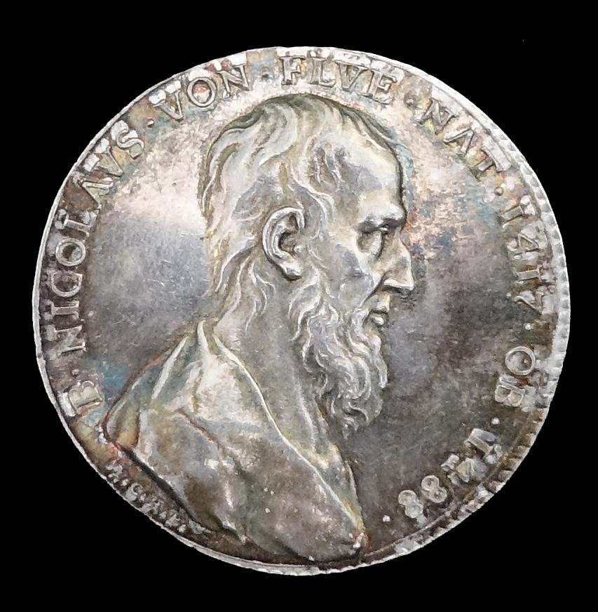 Medaille Nicolaus v. d. Flüe 
Einsiedler u. Friedenstifter (I. C. H. F)