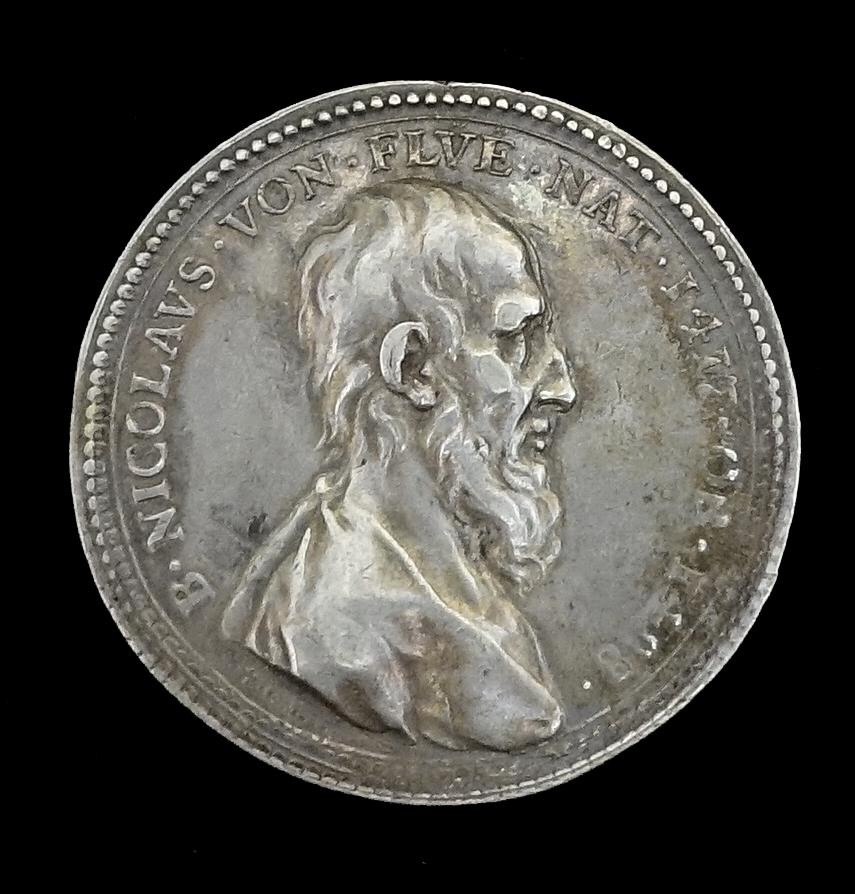 Medaille Nicolaus v. d. Flüe 
Einsiedler u. Friedenstifter (I. C. H. F)
