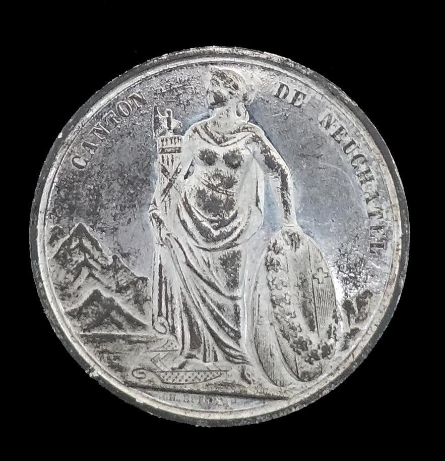 Medaille Kanton Neuenburg nach Befreiung von Preussen