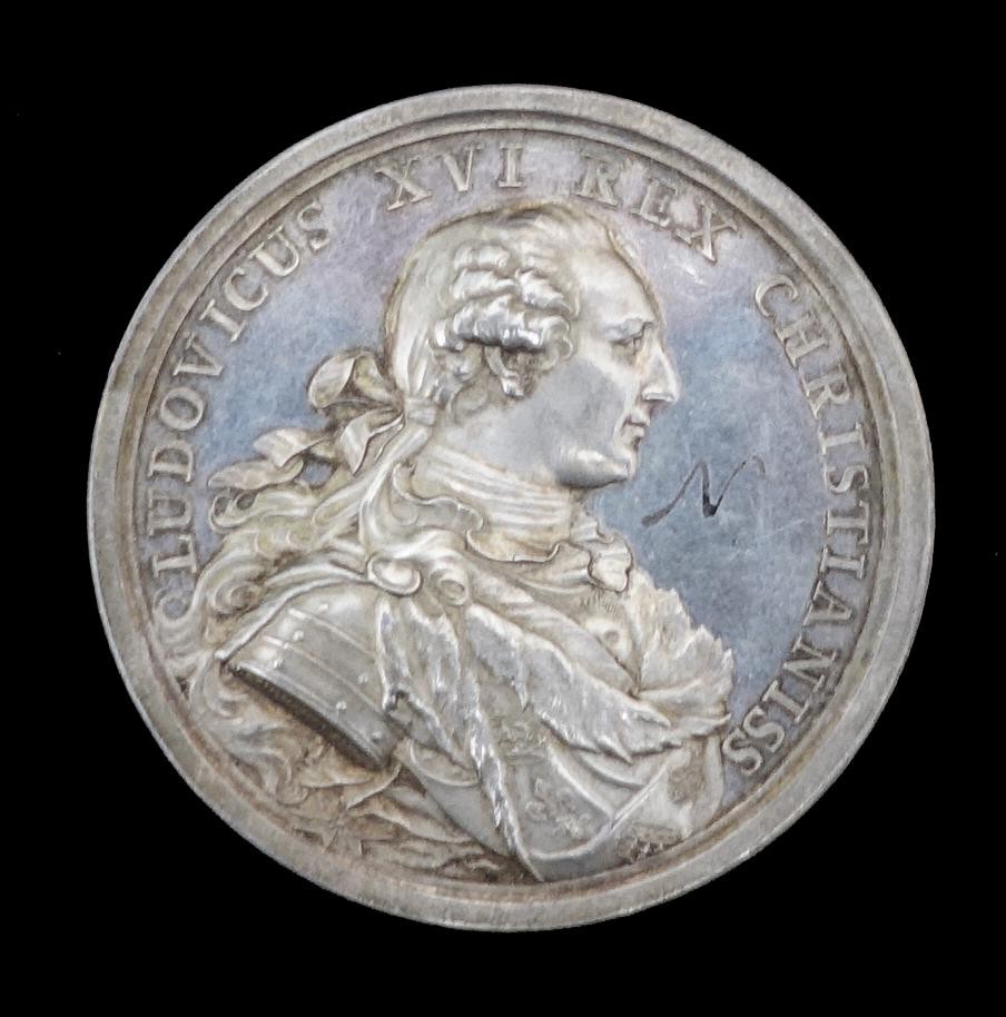 Medaille Bündniserneuerung zwischen Schweiz u. Frankreich, Ludw. XVI.