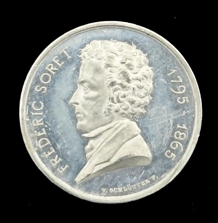 Gedenkpfennig Jahresversamlg. d. Schweiz, Numismat. Gesellsch. in St. Gallen Frederic Soret