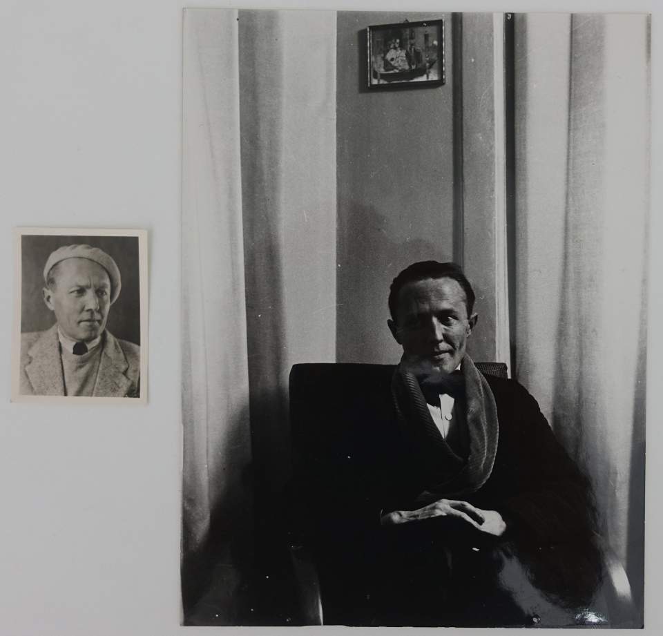 2 Fotos von Traugott Stauss, Designer aus Lichtensteig (1 Originalfoto, 1 Abzug)