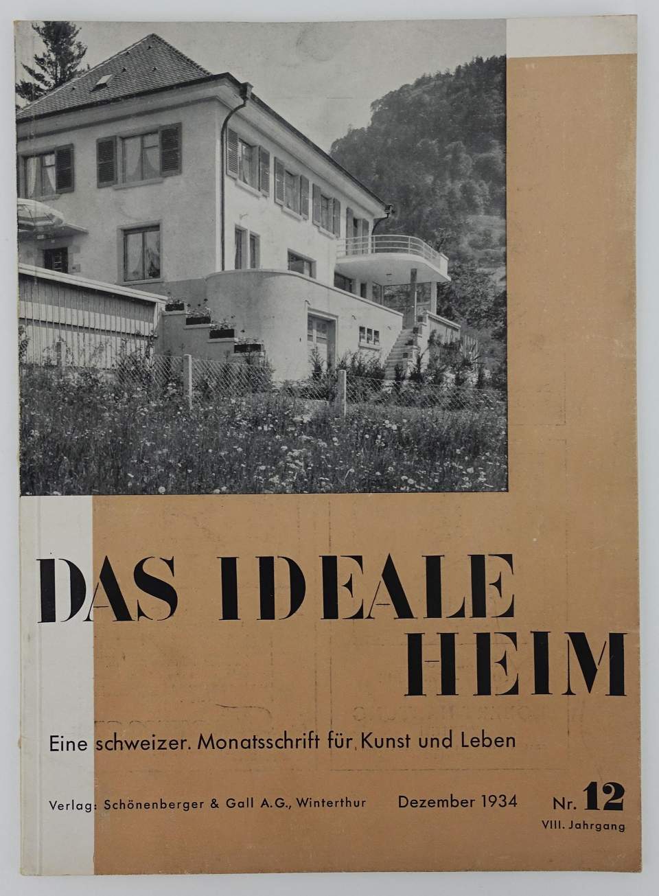 Heft "Das ideale Heim" mit Artikel über Traugott Stauss