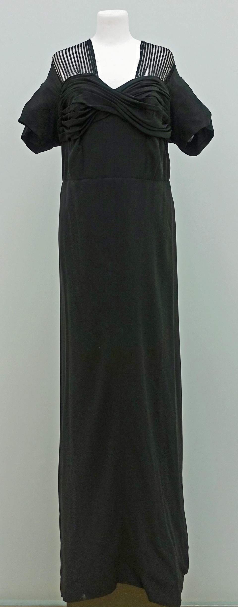 Schwarzes Abendkleid von Agnes Stauss-Rhomberg
