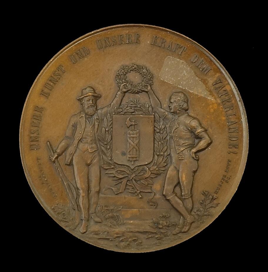 Medaille a. d. St. Gall. Kantonalschützenfest in Ebnat - Kappel