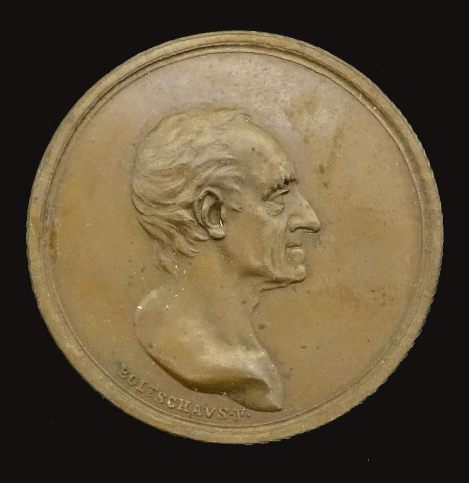 Medaille Johannes Jakob Bodmer, Professor und Schriftsteller, Zürich (1698 - 1783)