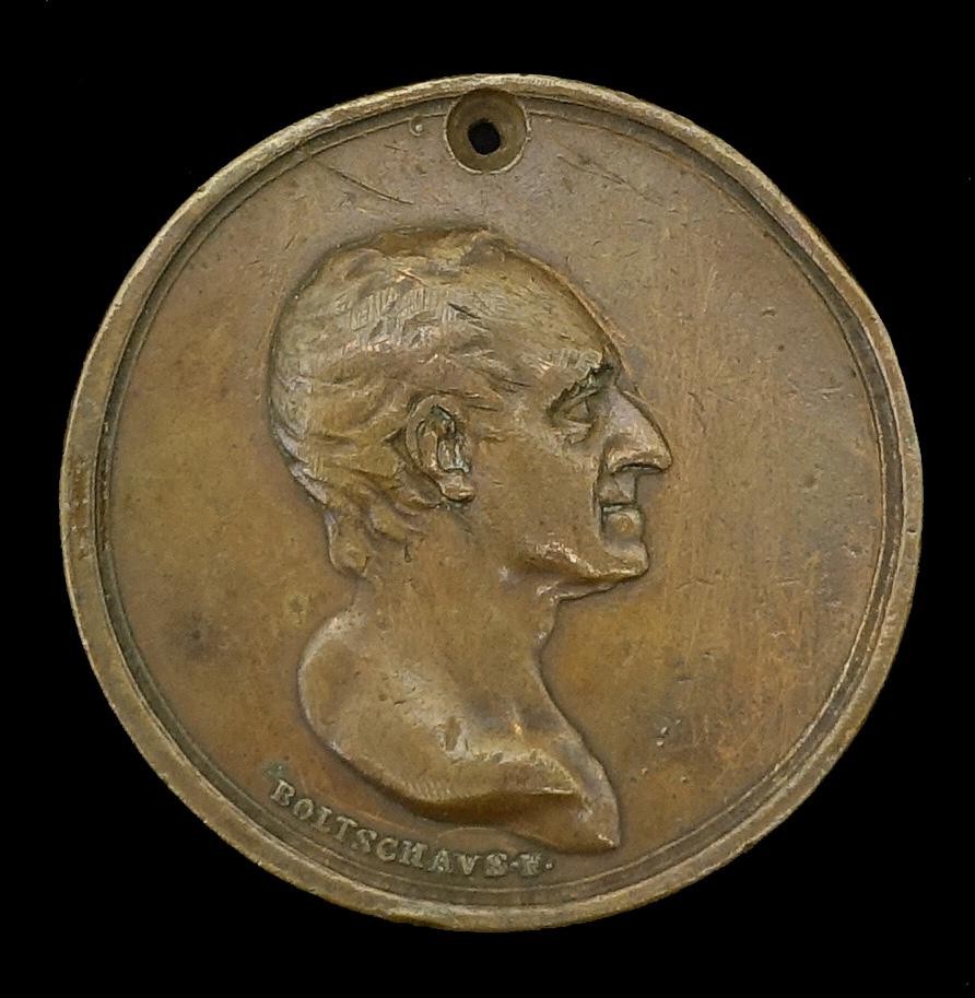 Medaille Johannes Jakob Bodmer, Professor und Schriftsteller, Zürich (1698 - 1783)