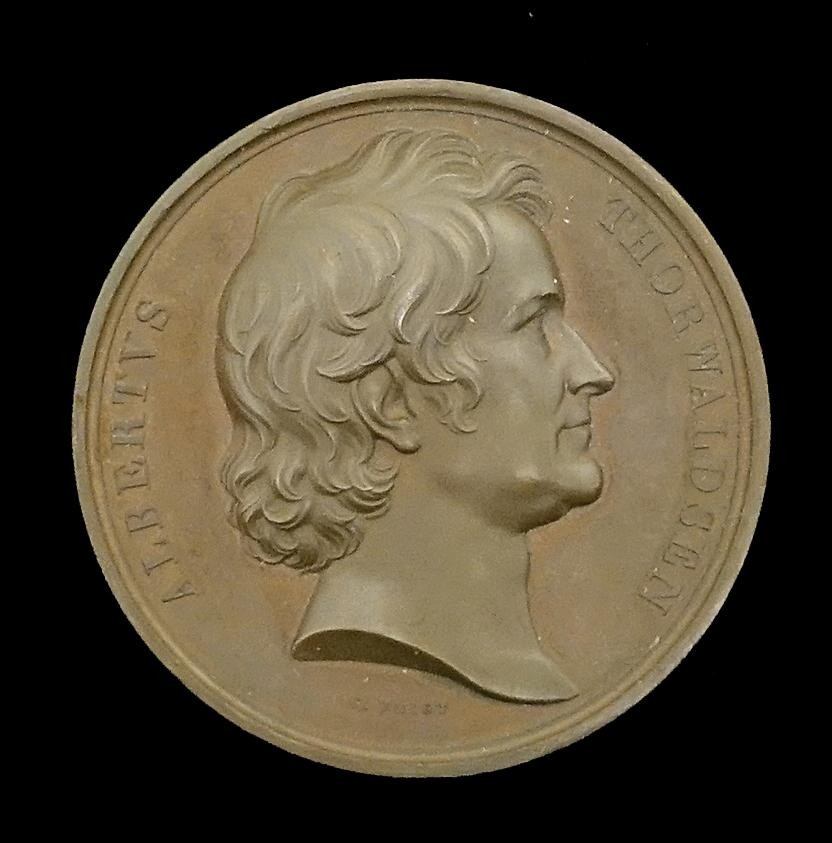 Medaille Albert Thorwaldsen, dänischer Bildhauer 1768- 1844