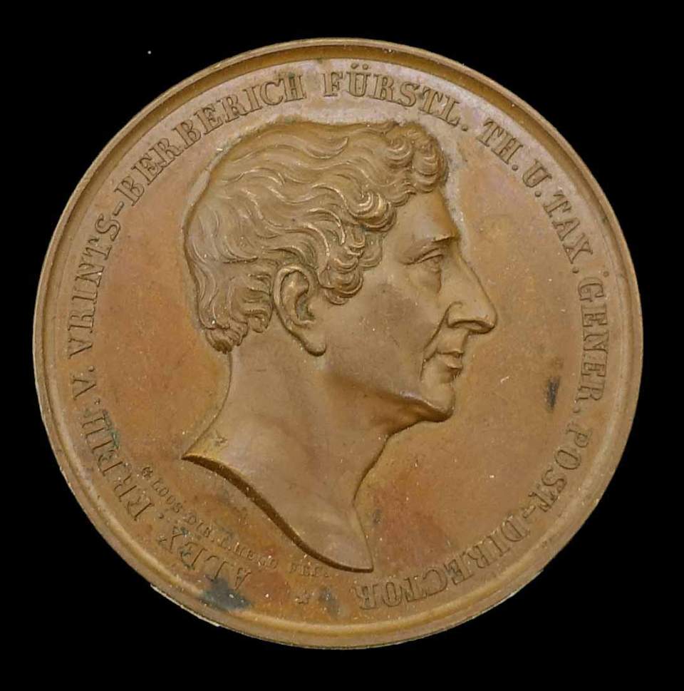 1 Medaille Alex. Freih. v. Vrints - Berberich