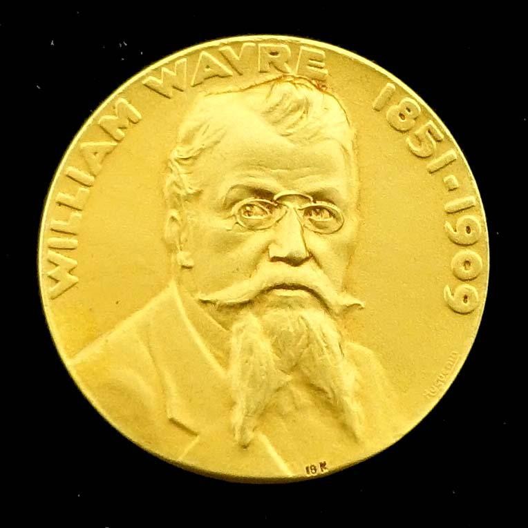 Medaille William Wavre, Konservator d. Münzen - Museums v. Neuenburg