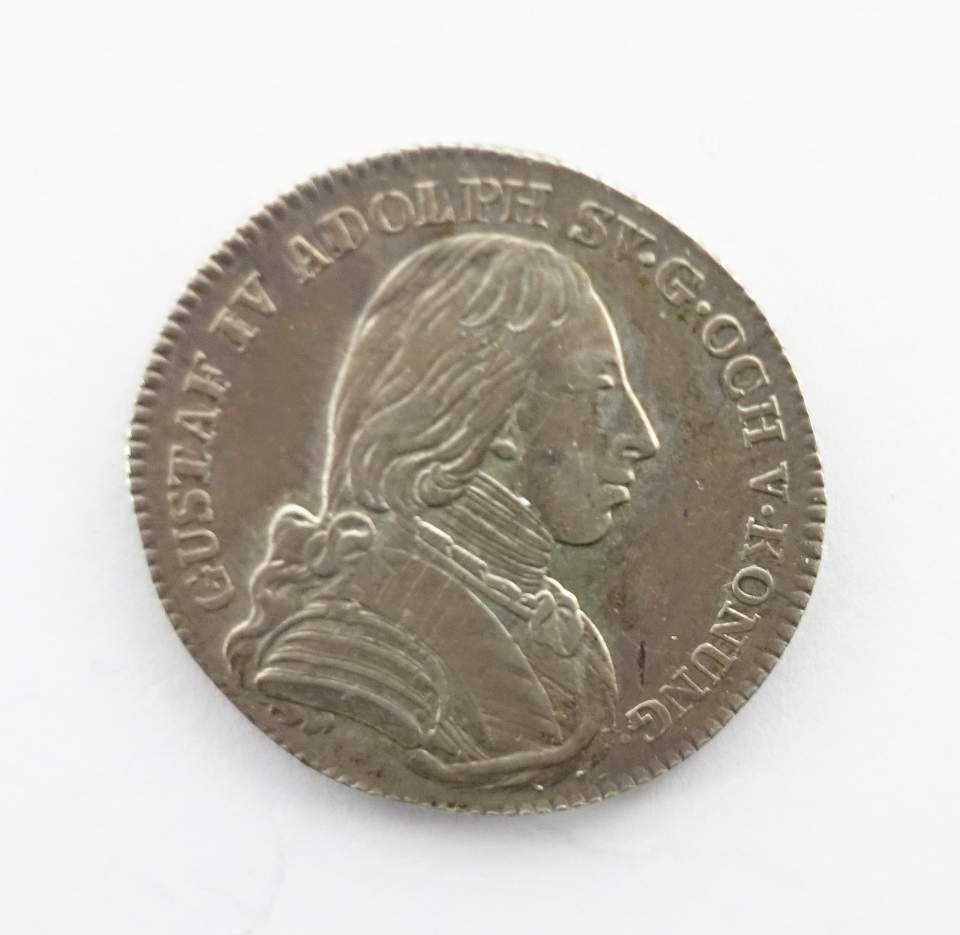 Münze Gustav IV Adolf König von Schweden., 1 rikstaler (Reichstaler)