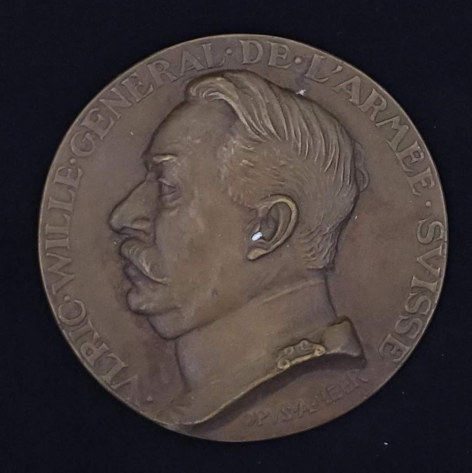 1 Medaille Ulrich Wille, General der Schwizerarmee 1914 -1925