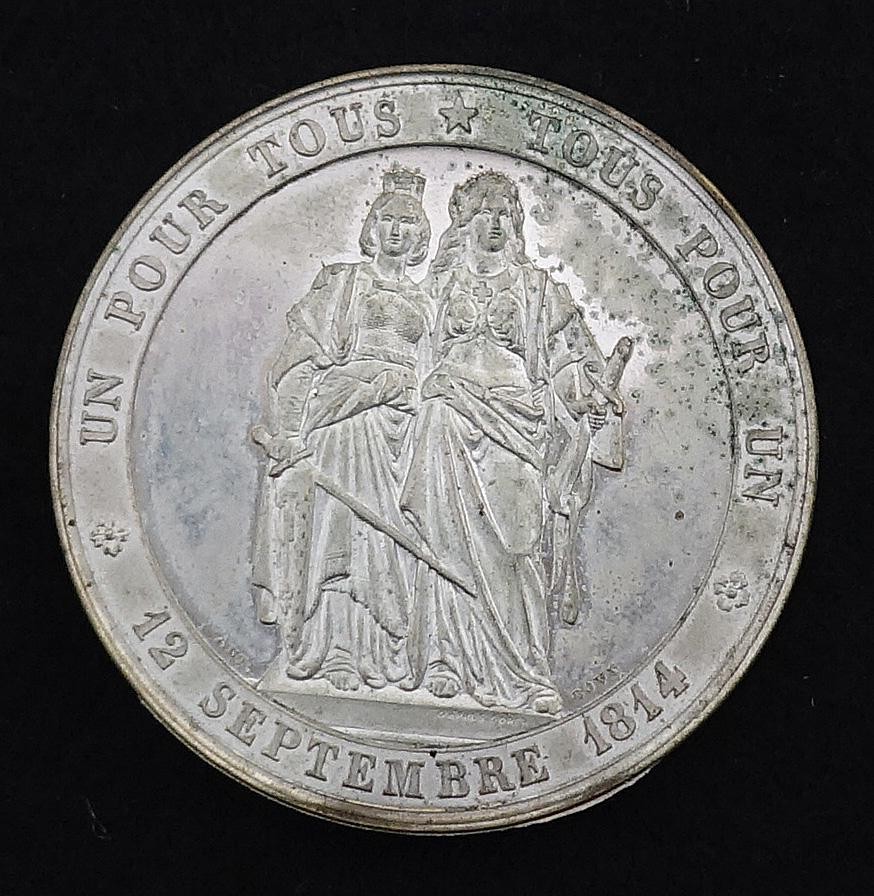 Medaille Feier des Eintritts von Genf in den Schweizerbund