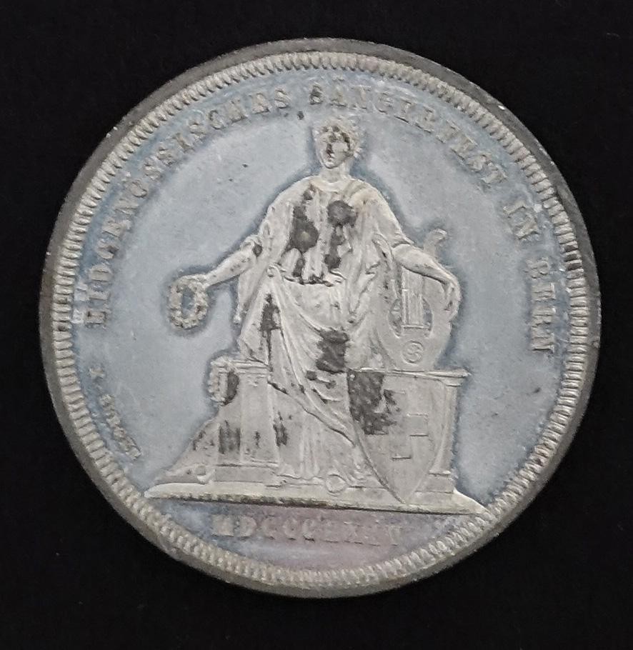Münze, Medaille des Eidgenössischen Sängerfestes in Bern, 1864