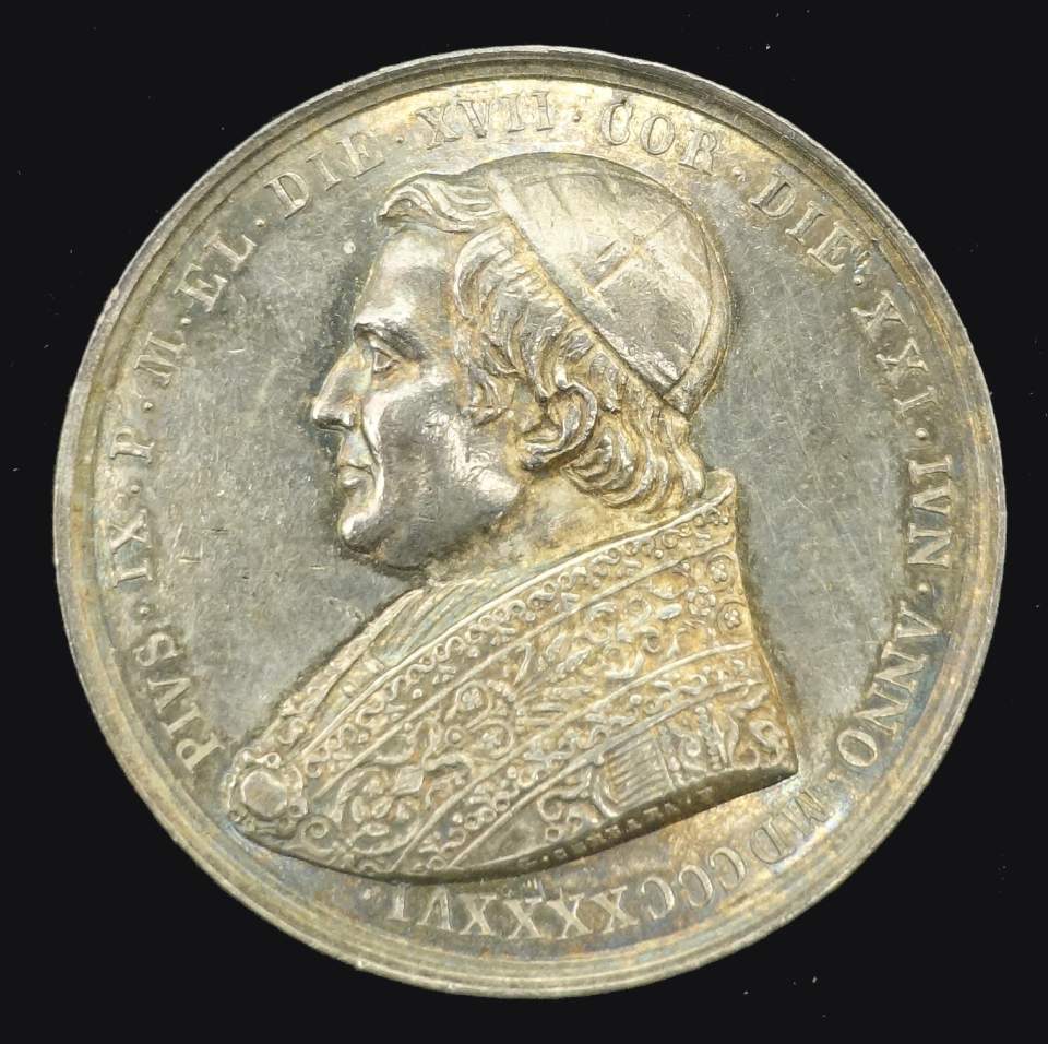 Medaille Papst Pius IX. 1846 - 78