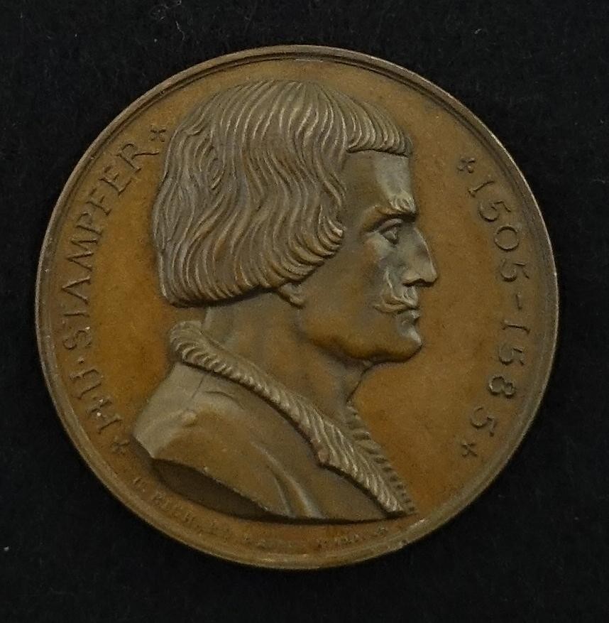 Medaille H. U. Stampfer, Goldschmied 
Numismatische Ges, CHnn