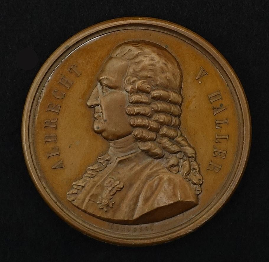 Medaille Albrecht von Haller, Arzt und Naturforscher, Bern (1708 - 1777), zur 100-jährigen Gedächtnisfeier