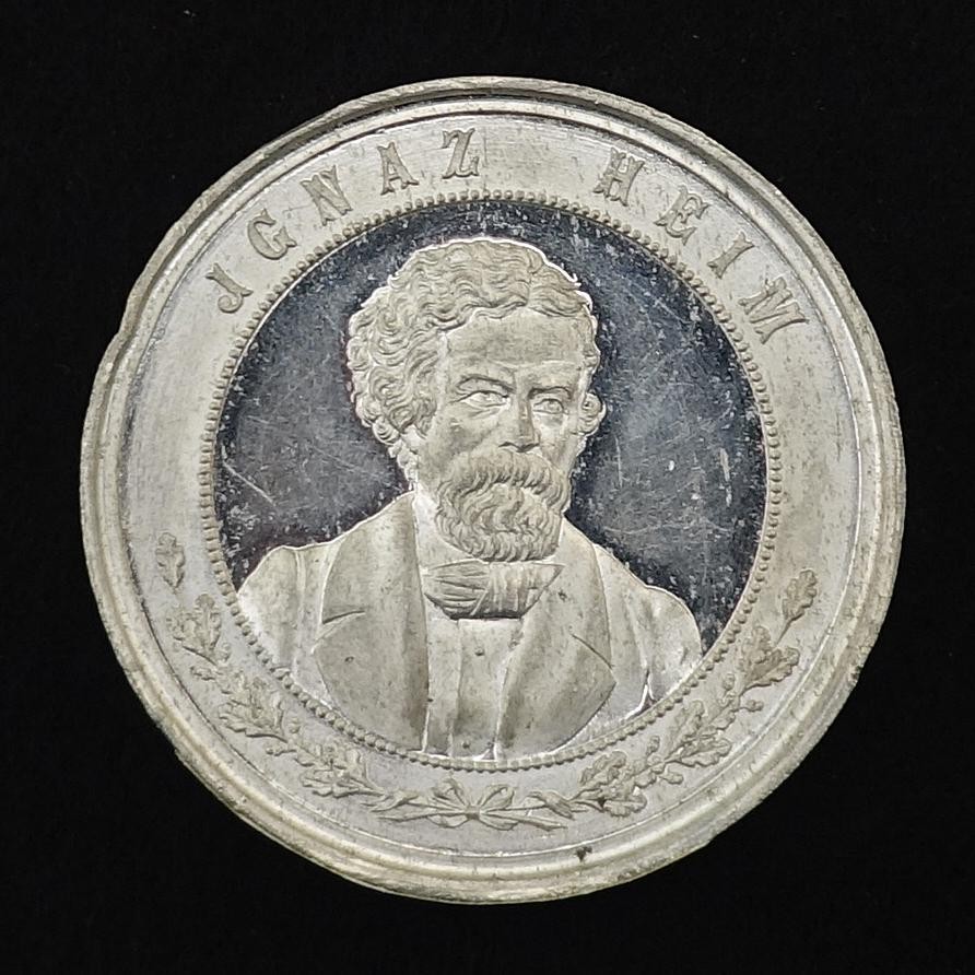 Medaille Ignaz Heim, Komponist, Zürich (1818 - 1880)