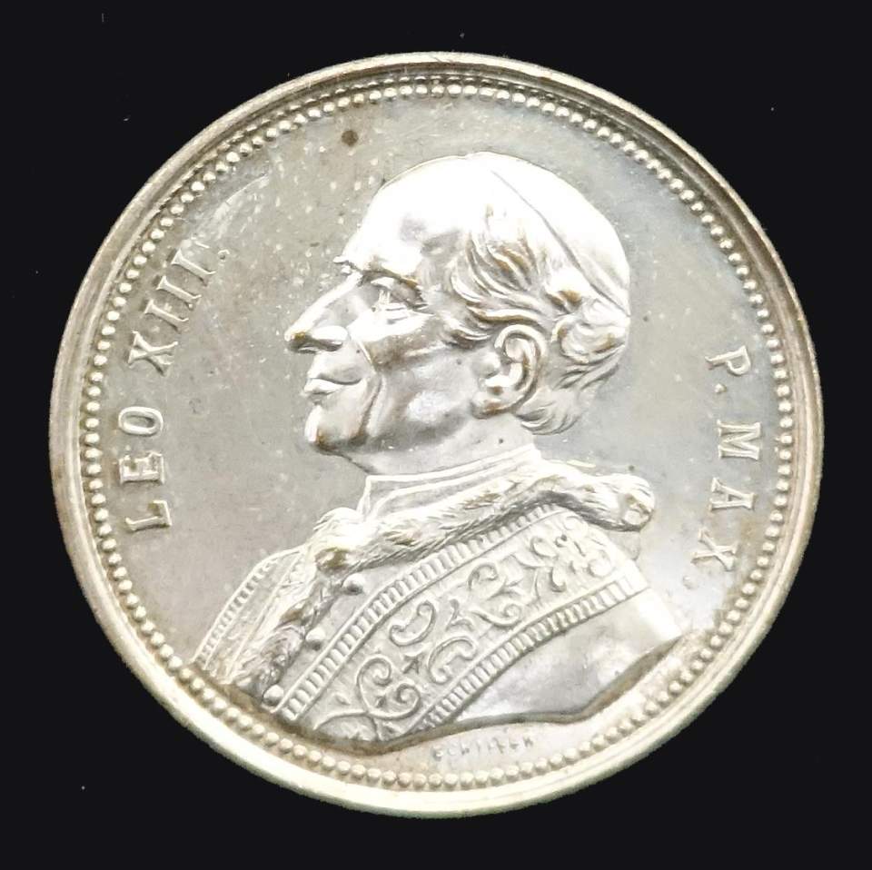 Medaille Papst Leo XIII z. gold. Priester - Jubiläum