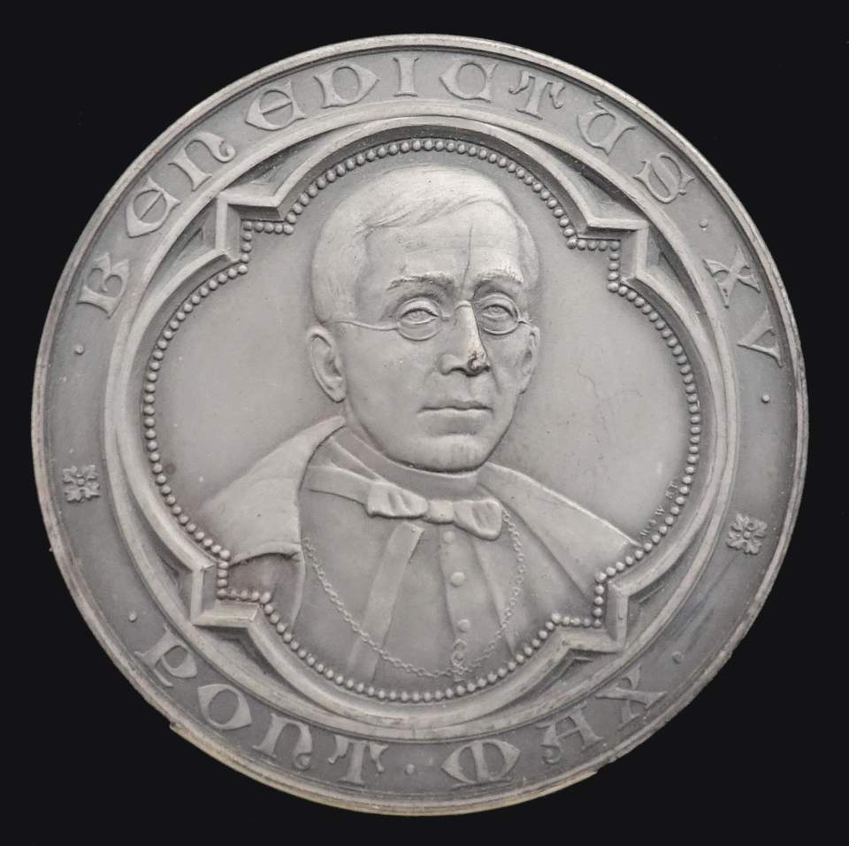 Medaille Papst Benedikt XV. 1914 - 22