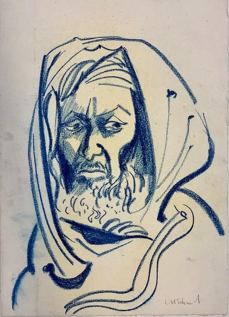 Blatt aus seiner Serie "Reiseskizzen" aus Afghanistan