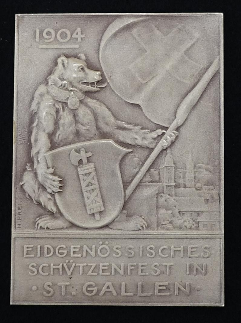 Plakette z. Eidg. Schützenfest in St. Gallen