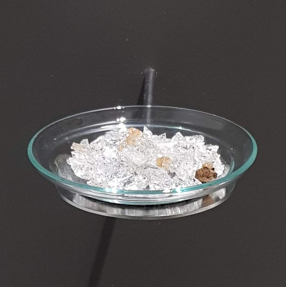Bergkristall-Splitter aus dem Mitrasheiligtum in Kempraten
