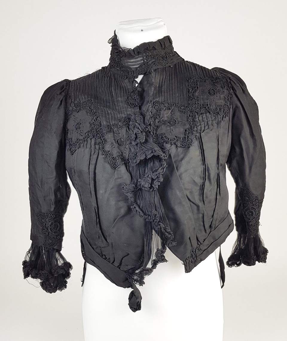 Damenjacke mit Stickerei, Jacke, Oberteil aus der Frauenfachschule St.Gallen