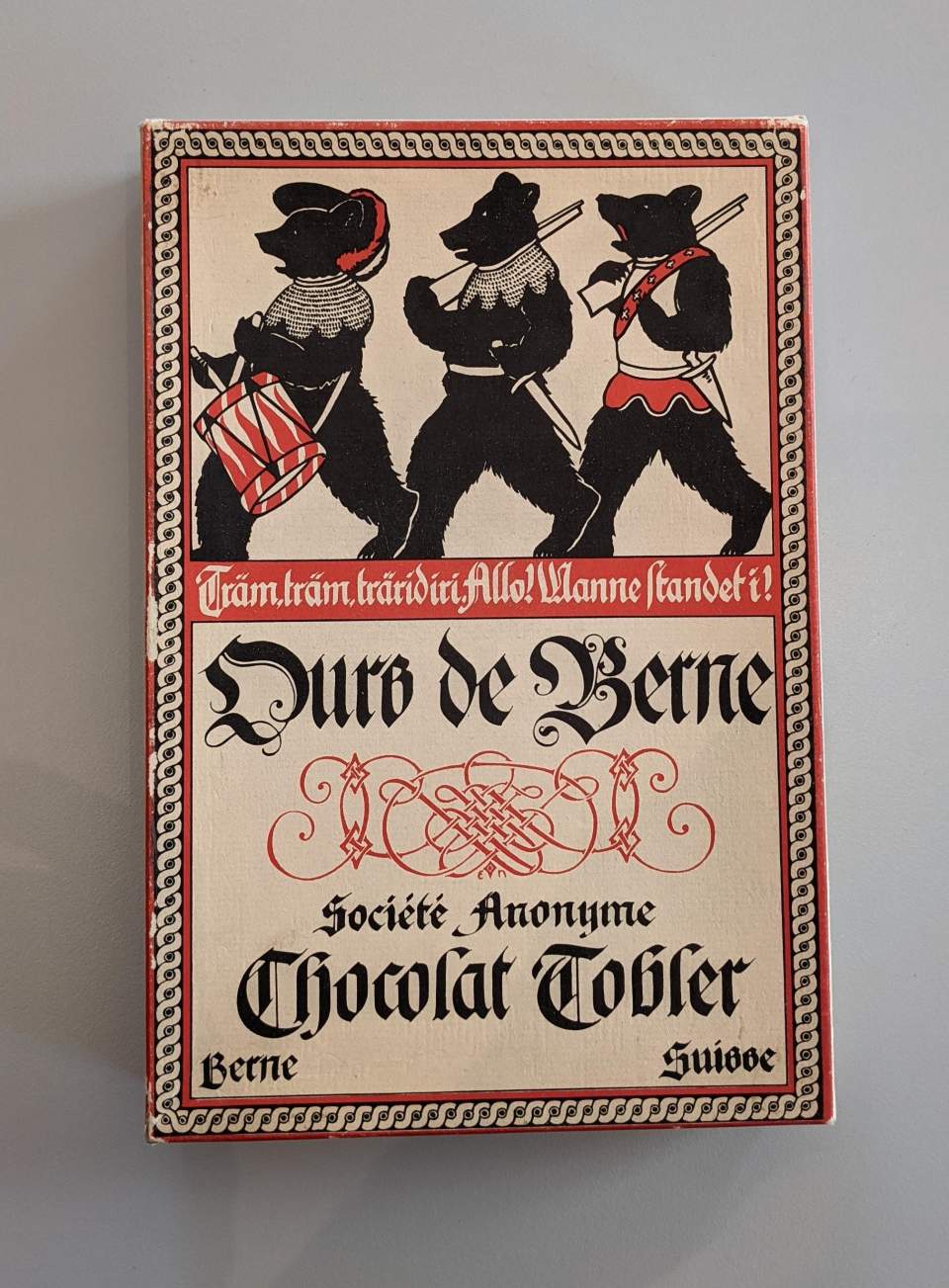 Chocolat Tobler Schachtel