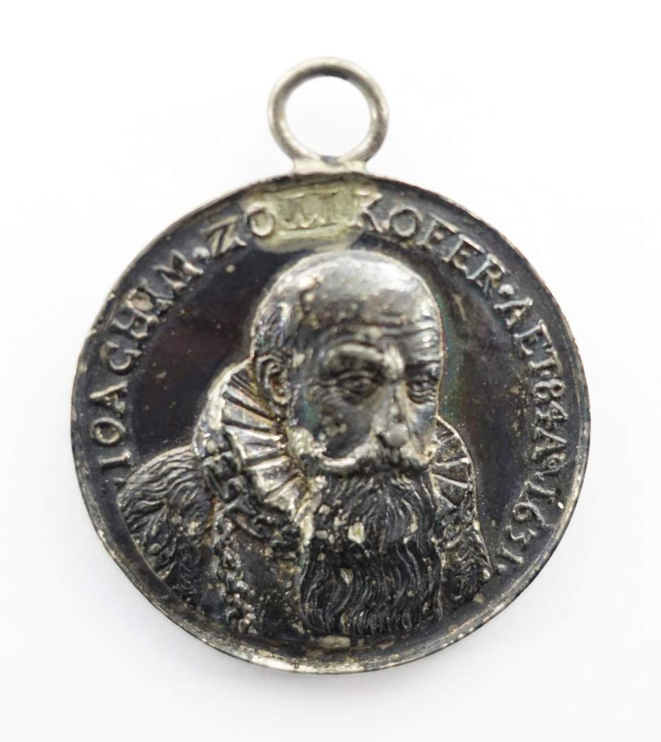 Medaille Joachim Zollikofer, Bürgermeister v. St. Gallen, 1547 - 1631
