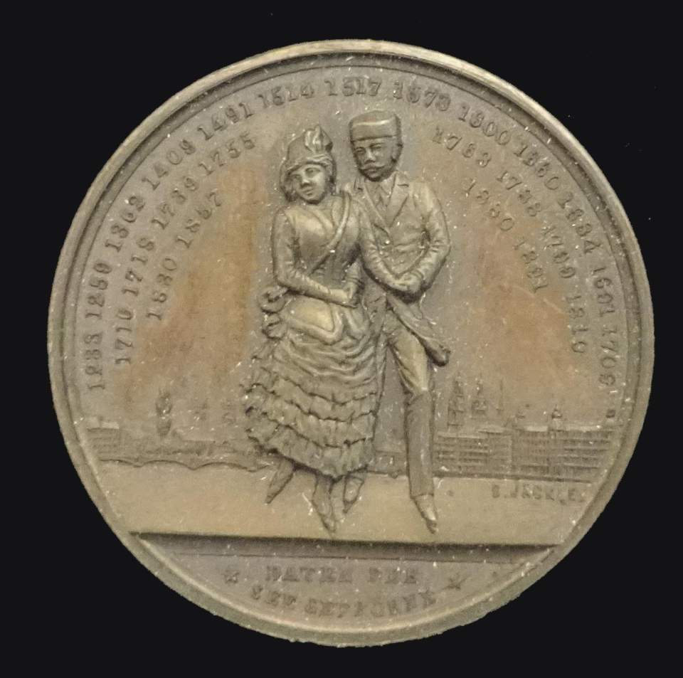 Medaille Seegfrörni v. Zürich