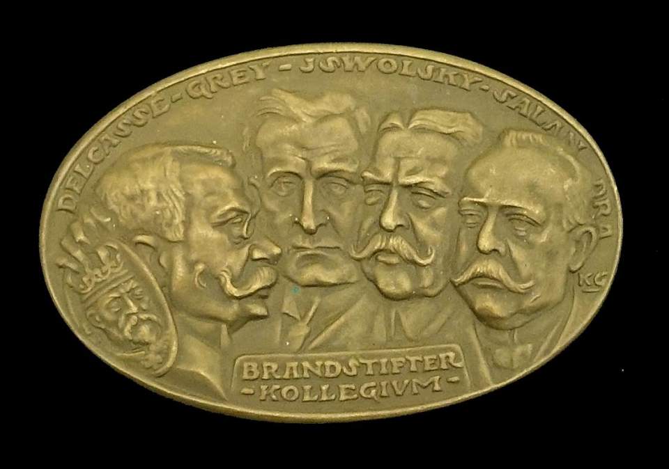 Medaille Die Urheber des Weltkrieges (nach deutsch. Auffassung)