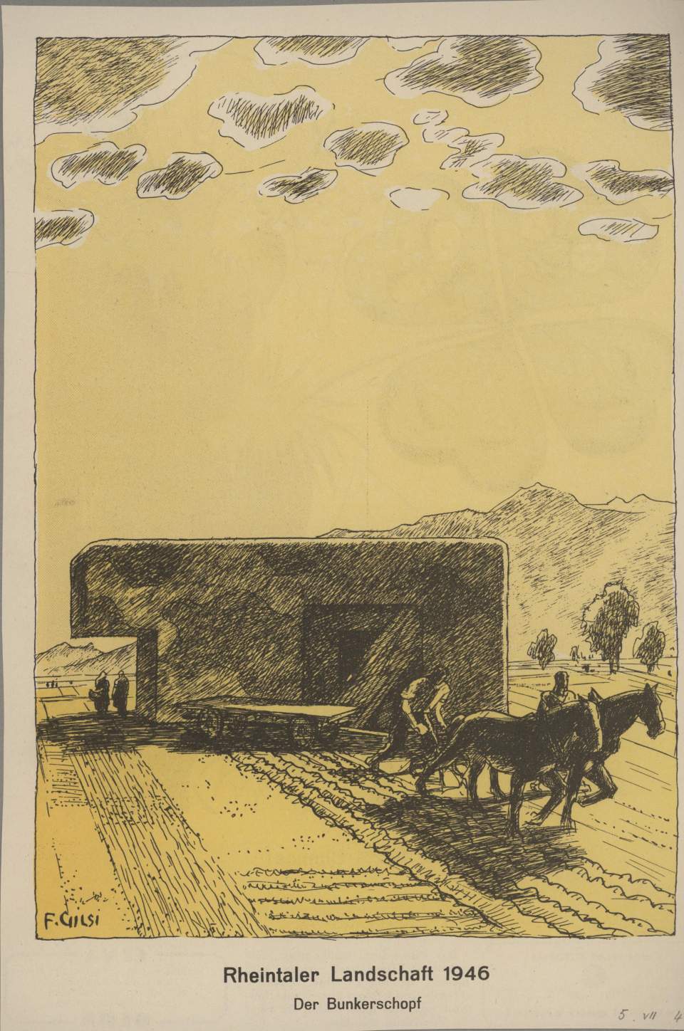 Rheintaler Landschaft 1946