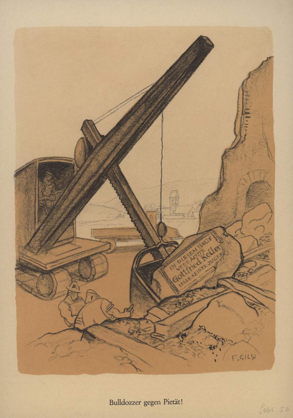 Bulldozer gegen Pietät!