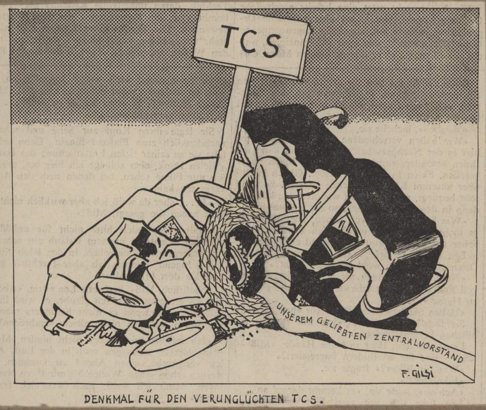 Denkmal für den Verunglückten TCS