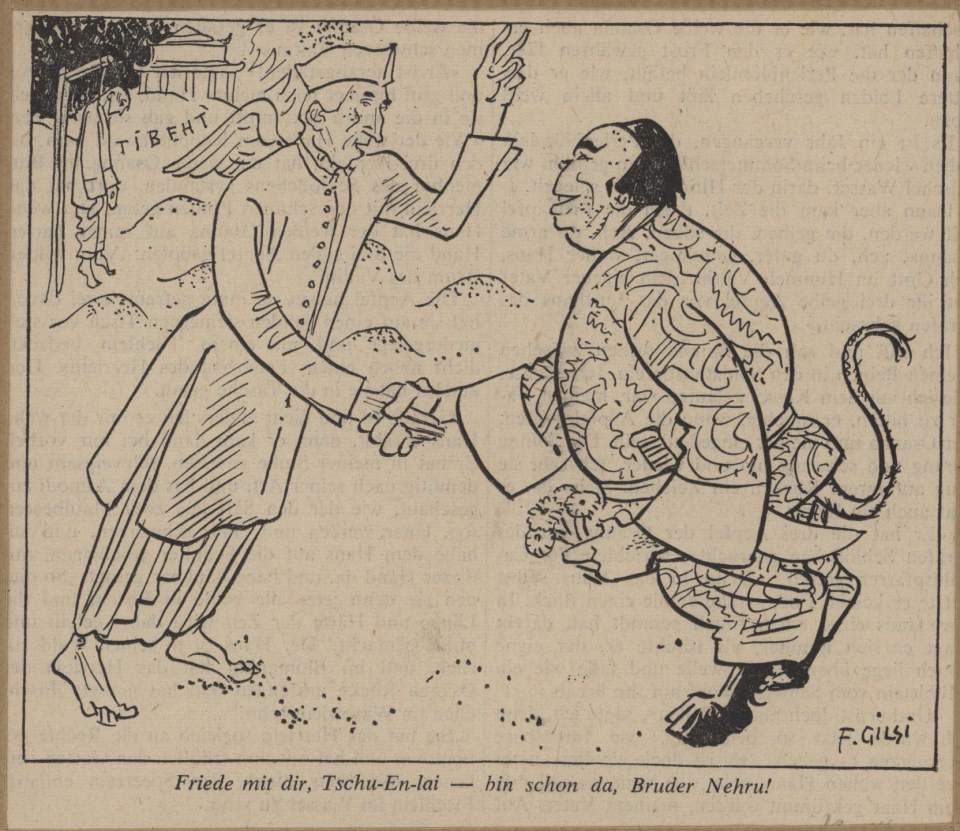 Friede mit dir, Tschu-En-lai - bin schon da, Bruder Nehru!