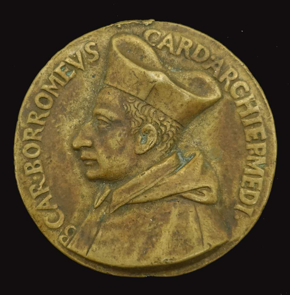 Medaille Kard. Carl Boromäus Erzbischof v. Mailand 1538 - 1584
