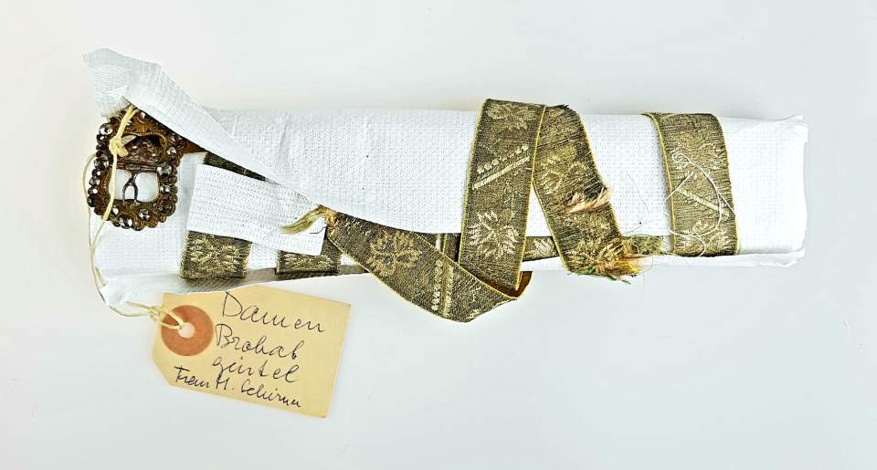 Stoffgürtel Brokat mit Schnalle, Damengürtel, Gürtel