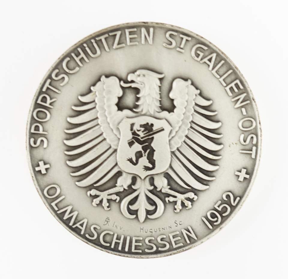 Schützenmedaille Olmaschiessen 1953, St.Gallen