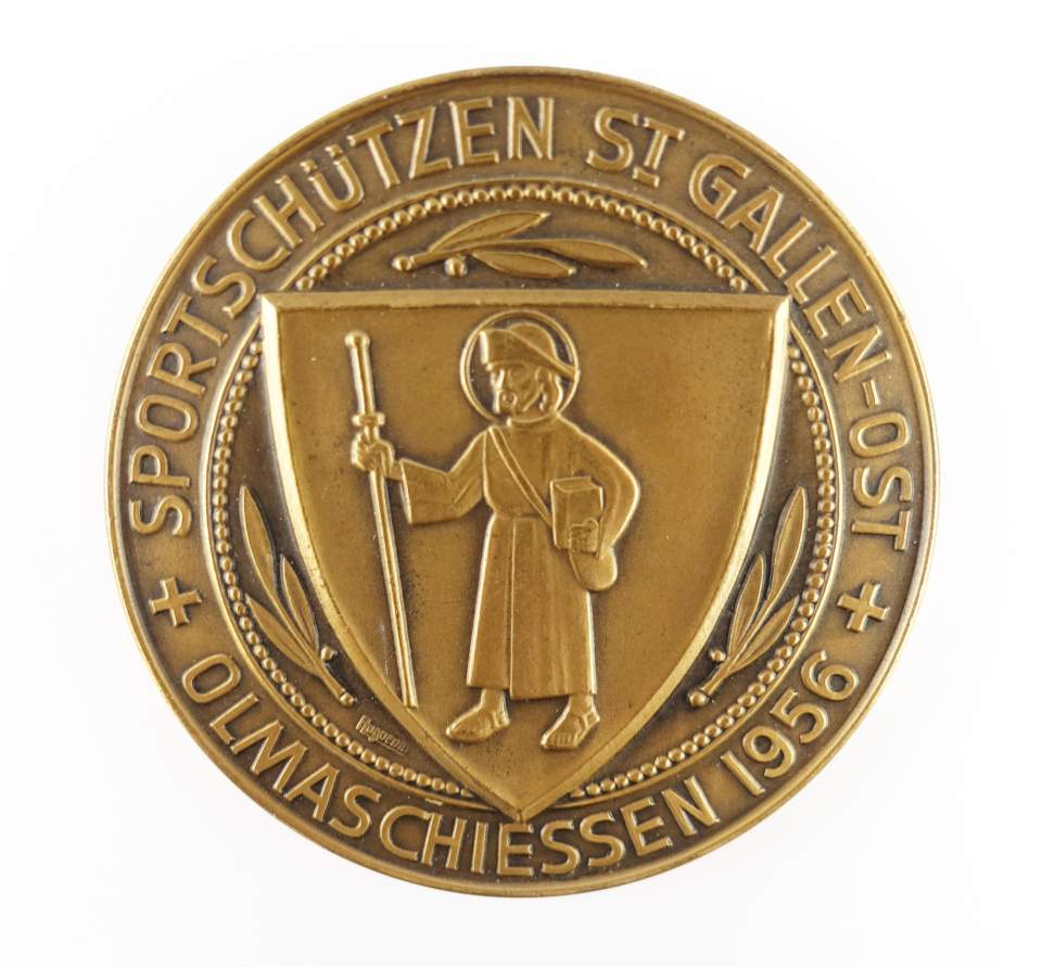 Schützenmedaille Olmaschiessen 1956, Glarus
