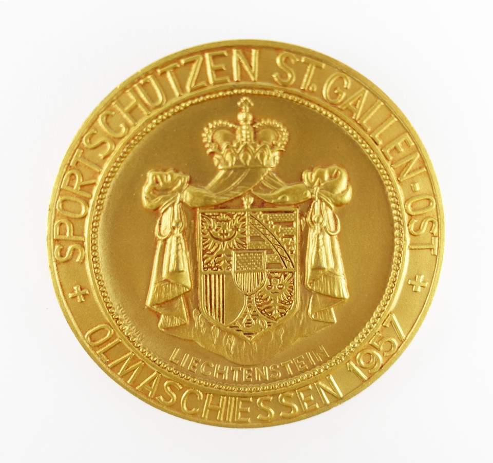Schützenmedaille Olmaschiessen 1957, Fürstentum Liechtenstein