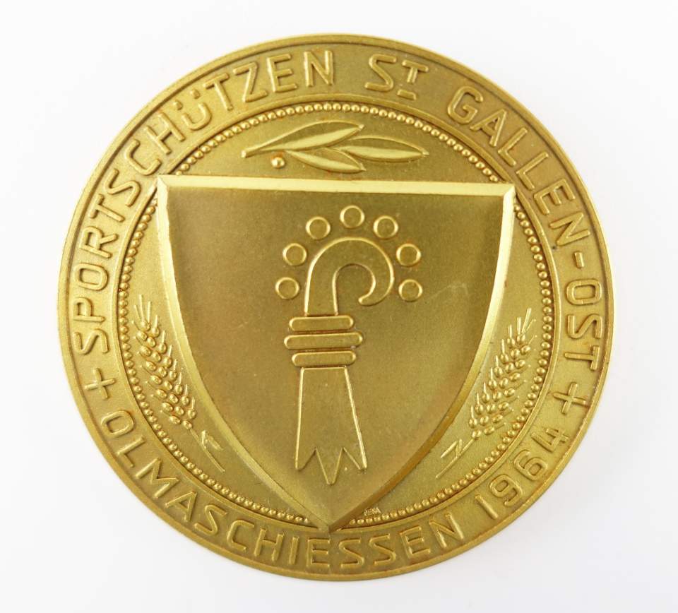 Schützenmedaille Olmaschiessen 1964, Basel-Land