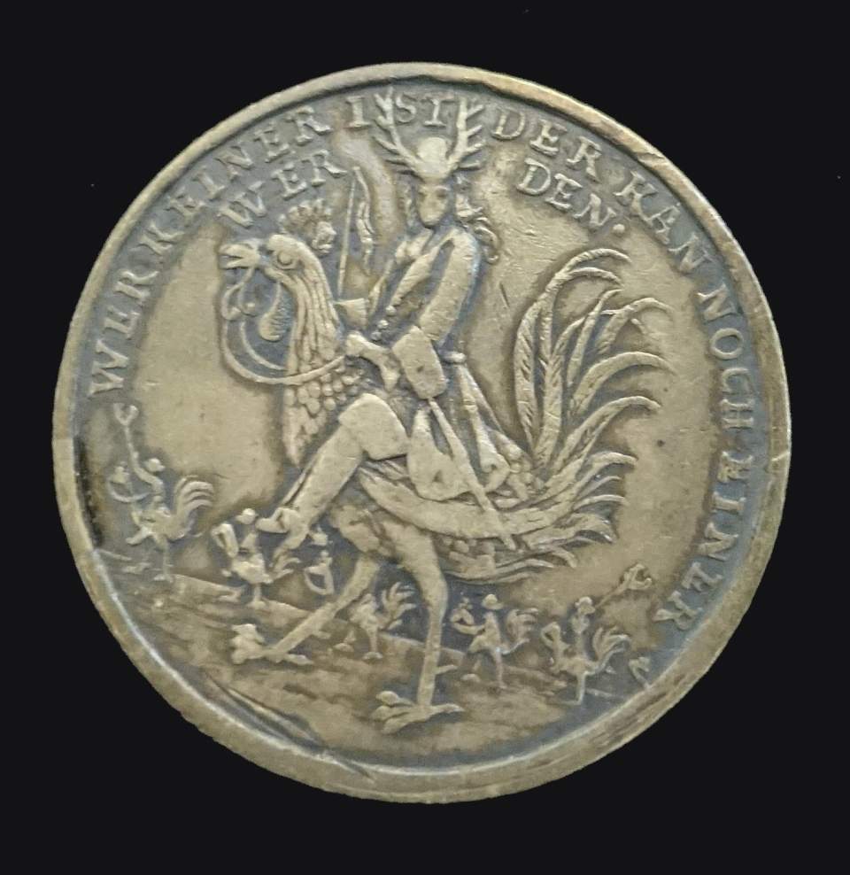 Spott - Medaille a. die. Hahnrei