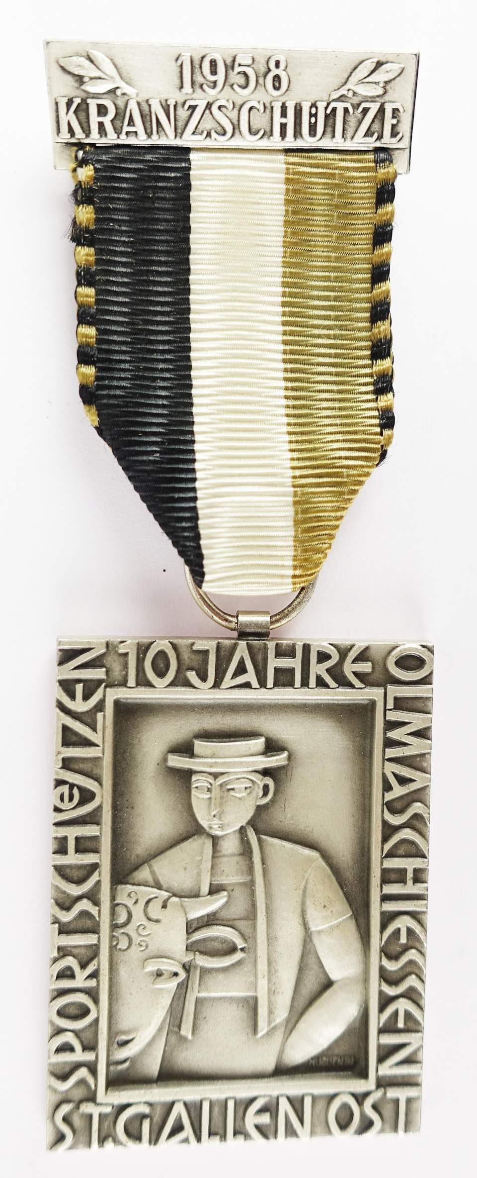 Schützenmedaille Olmaschiessen Kranzschütze 1958