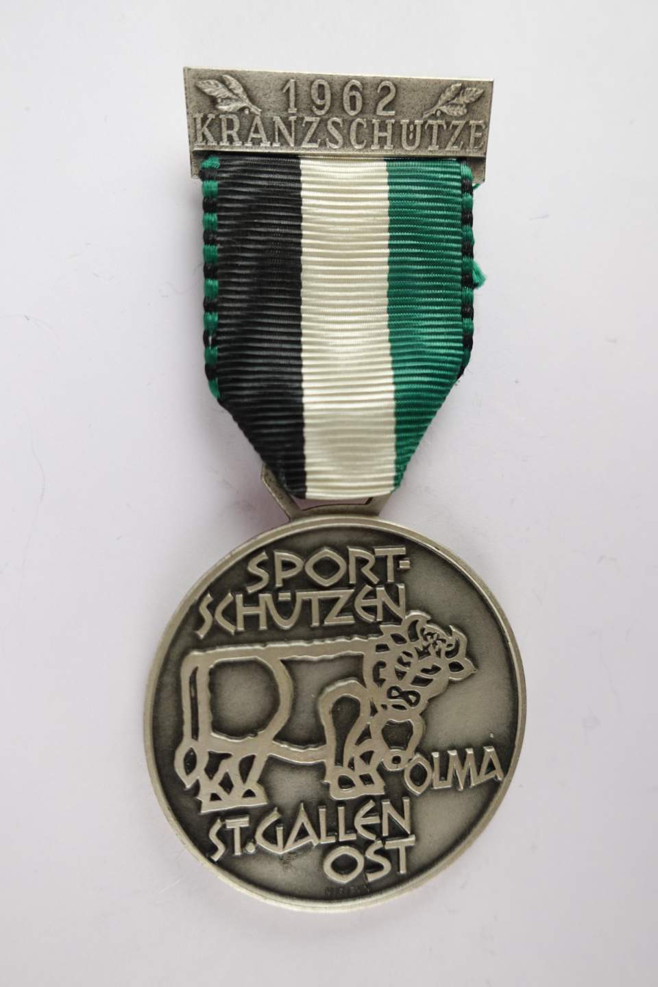 Schützenmedaille Olmaschiessen Kranzschütze 1962