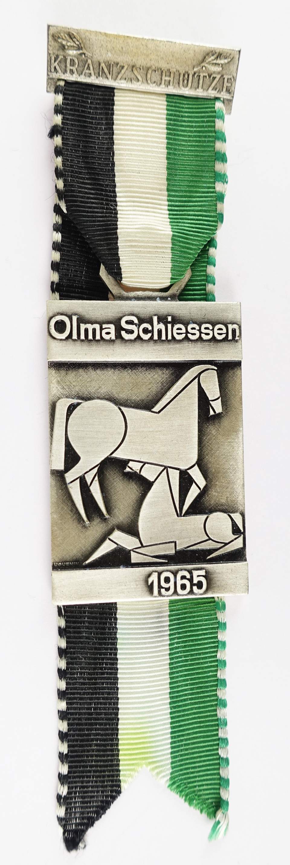 Schützenmedaille Olmaschiessen Kranzschütze 1965