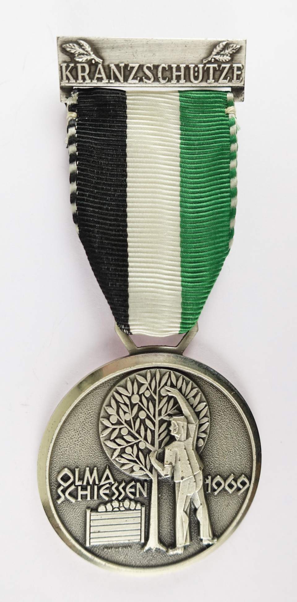 Schützenmedaille Olmaschiessen Kranzschütze 1969