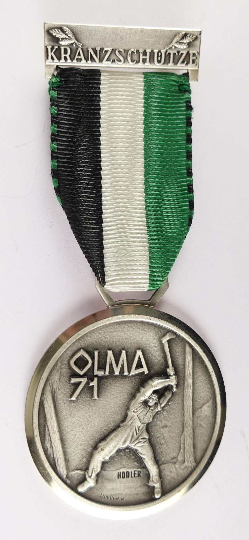 Schützenmedaille Olmaschiessen Kranzschütze 1971